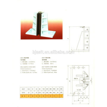 DX17 chaussure de guidage coulissante